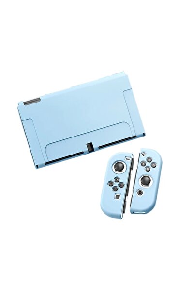 Choice3 غطاء أزرق لجهاز نينتندو سويتش OLED، وحدة تحكم Joy-Con، ملحقات ألعاب