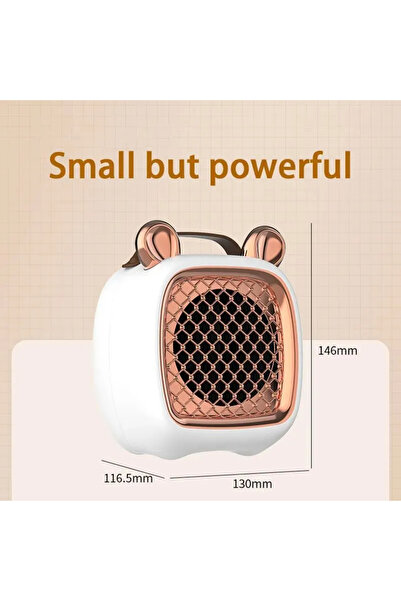 Choice EU White-Gold Electric Heater Mini Portable Intelligent Air Heater Red...