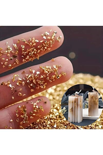 choice2 أحجار صغيرة غير منتظمة الشكل مطلية بالذهب، 20 غرام/العبوة، مثالية لتز...