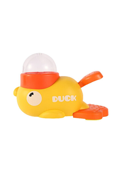 Choice لعبة توزيع طعام تفاعلية على شكل بطة صفراء صغيرة، لعبة تدريب للقطط والك...