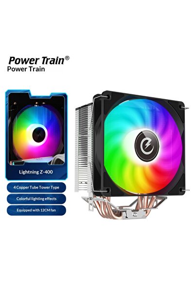 Choice مبرد معالج الكمبيوتر Z400 من شركة RGB Other Power Train مزود بأربعة أن...