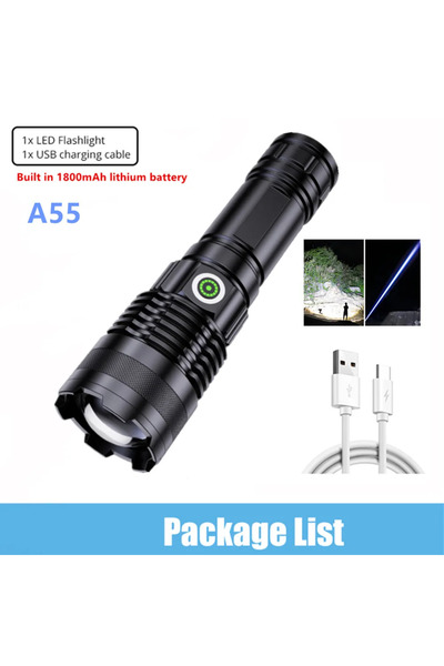 Choice LITHIUM ION black A55 100000 Lumen Super Bright Spotlight Long Range L...