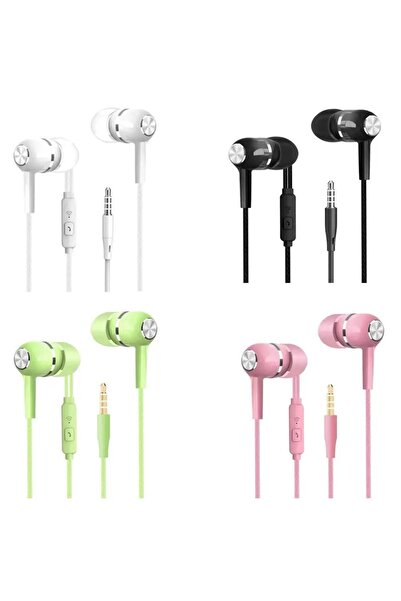 Choice 4Pcs Mixed Universal 3.5mm Wired Headphones Sport Earbuds with Bass Ph...