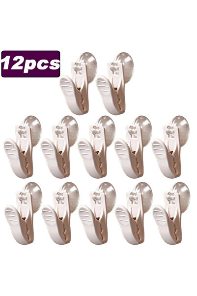 Choice 5.5 × 2.8 سم، 12 قطعة، مشابك شفط شفافة، مشابك تثبيت على الحائط، أكواب ...