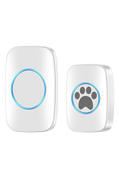 Choice EU Plug White 1B1R Touch Pet Doorbell 300M/984 ft Range 60 Songs Cat &...