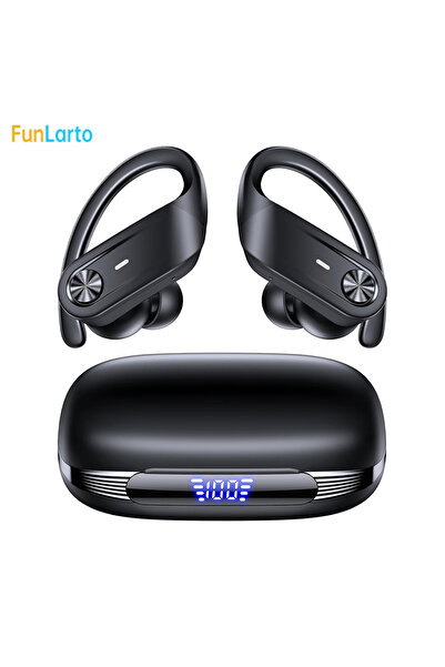 Choice سماعات رأس لاسلكية سوداء بتقنية بلوتوث V5.3، مقاومة للماء بمعيار IPX7،...