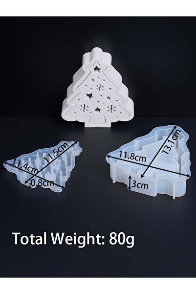 choice2 02 Christmas Series Silicone Mould 3D Santa Claus Christmas Tree Snow...