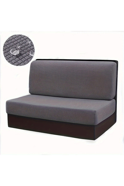 Choice4 1 Set RV-Dark Gray 2pcs/set Stretch RV Dinette Cushi Covers Water Rep...