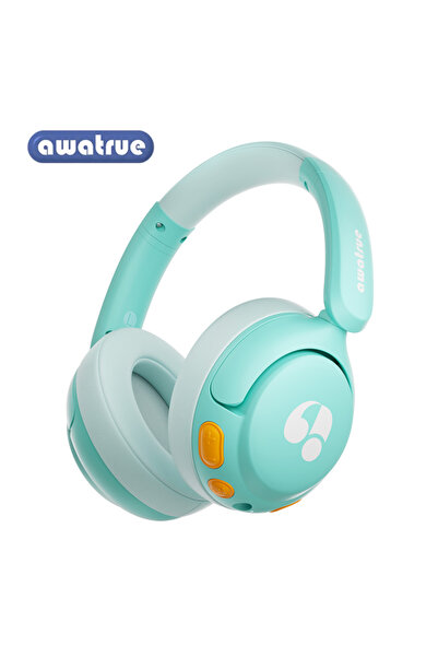 choice2 Green Awatrue Kids Bluetooth 5.4 Headphone 85dBA Safe Volume Lightwei...
