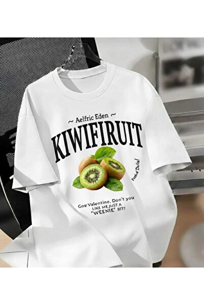 COHERENT تي شيرت قطني كبير الحجم مطبوع خاص للرجال/النساء من KİWİ