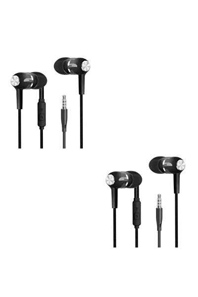 Choice9 black 2pcs 1/2/3/4pcs Universal 3.5mm Wired Headphones Sport Earbuds ...