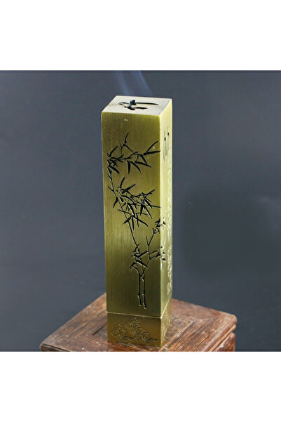 choice2 مبخرة بخور برونزية عتيقة على شكل قلب، حامل بخور عمودي من سبيكة معدنية...