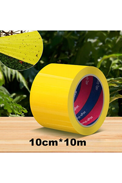 Choice1 10cm x 10m 1 Roll Bright Yellow Double-Sided Adhesive Insect Barrier ...