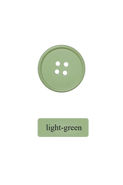 Choice7 15mm light-green-10pcs 10PCS 15mm 25mm Colorful Resin 4-Holes Button ...