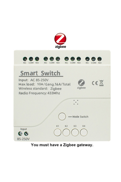 Choice4 Zigbee AC 85-250V Scimagic Smart Switch Tuya Zigbee Module 4 Channels...