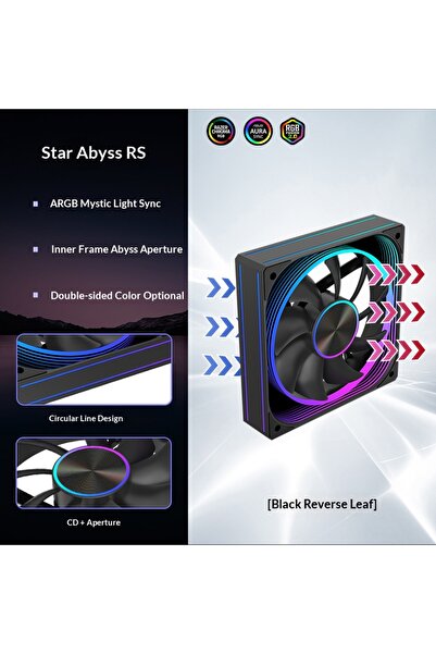 Choice5 A-RGB Other RS Black Reverse LOVINGCOOL star abyss Pro RS PC Fan ARGB...