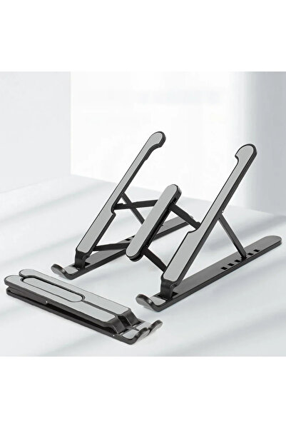 choice2 Plastics Black Foldable Laptop Stand Adjustable Portable Notebook Bra...