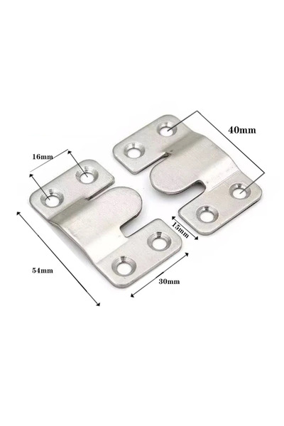 Choice1 10PCS(5Pairs)-L 10pcs Stainless Steel Hanging Buckle Insert ture Fram...