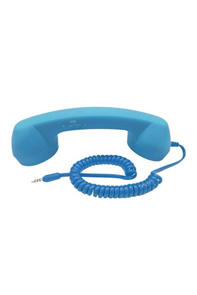 Choice9 سماعة هاتف زرقاء فاتحة بتصميم كلاسيكي أنيق ومريح، مزودة بمقبس 3.5 ملم...