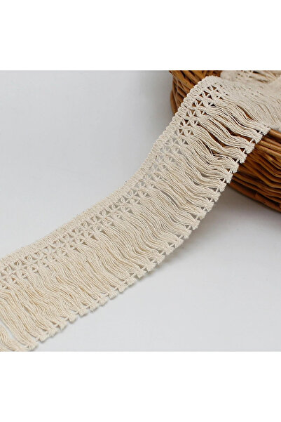 Choice 3yard white 1/3Yards Cotton Thread Strip Fringe Lace Trim Tassel Wide ...