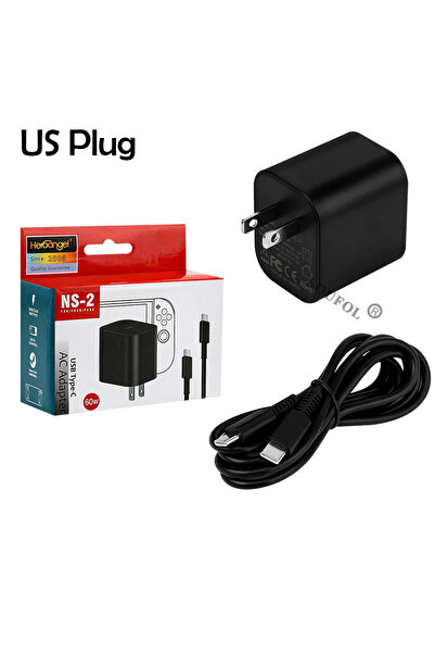 Choice US PLUG TYPE-C Power Adapter 60W Fast Charger For Switch 2 Charger For...