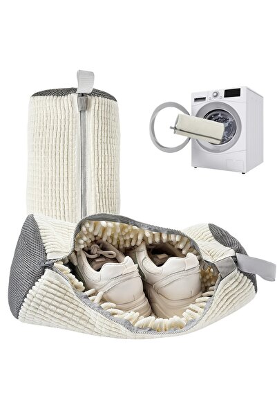 Choice 1pcs off white 1pc Reusable Shoe Washing Machine Bag Large Laundry Bag...