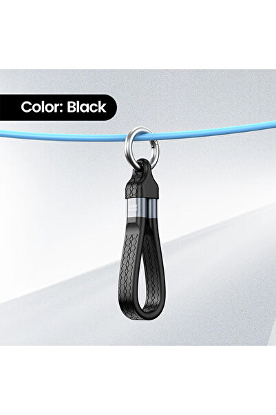 Choice1 شاحن محمول أسود بتصميم سلسلة مفاتيح USB 4.0، يدعم الشحن السريع للهوات...