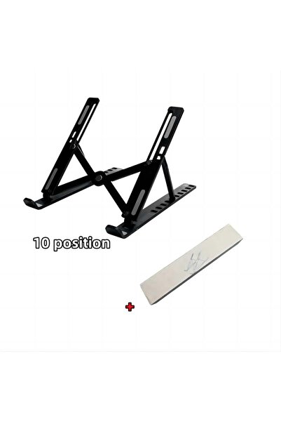 Choice1 حامل كمبيوتر محمول من سبائك الألومنيوم باللون الأسود قابل للتعديل وال...