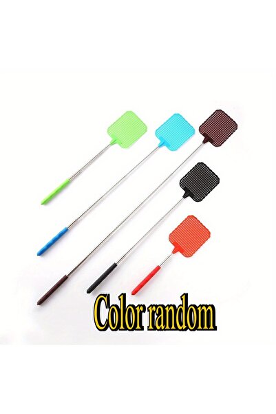 Choice مضرب ذباب داخلي قابل للسحب من الفولاذ المقاوم للصدأ، لون عشوائي - جهاز...