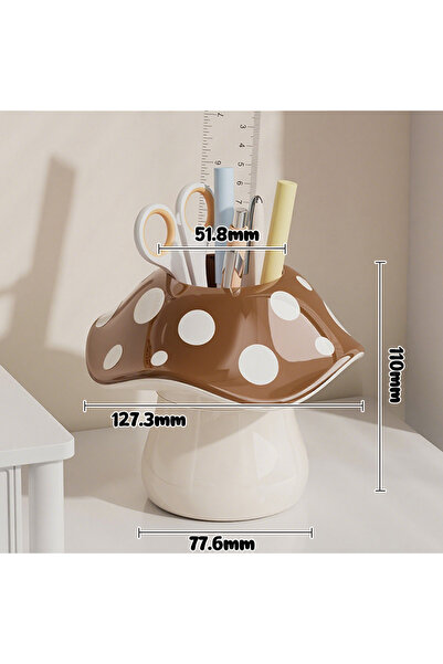 Choice1 صندوق تخزين على شكل فطر منقّط، مناسب لمكتب الطالب في السكن الجامعي، و...