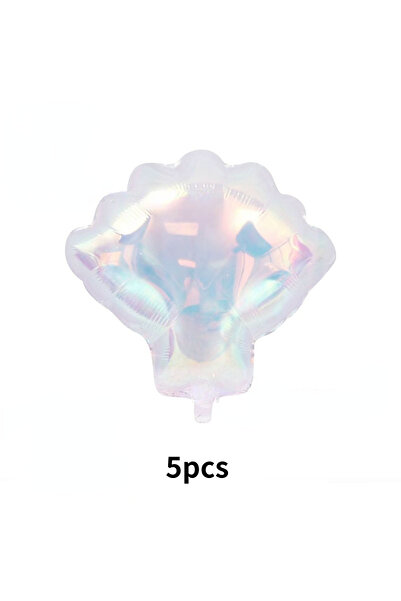Choice1 5 قطع أخرى من الأصداف الشفافة الملونة على شكل نجمة خماسية، بالونات مس...