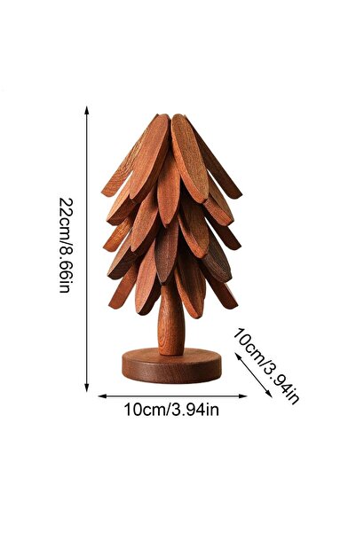Choice4 طقم قواعد أكواب مفرش طاولة فردي بلون الجوز مكون من 5 قطع، مانع للانزل...