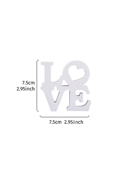 Choice ZMBJ-shuangceng love قطعة واحدة، لوحة زخرفية بيضاء مزدوج الطبقات بحرف ...