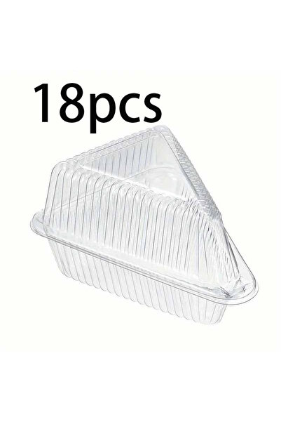 choice2 18 قطعة من علب الكيك المثلثة الشفافة من سانجياوهي، متوفرة بـ 8 أو 18 ...