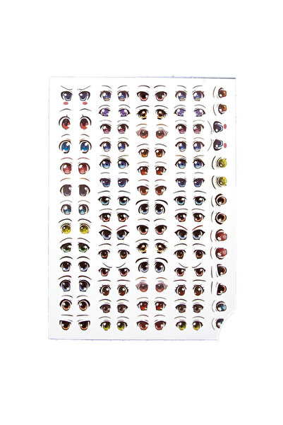 Choice9 010 ١٢ نموذجًا مختلفًا من ملصقات العين والفم، عيون دمى طينية مصنوعة ي...