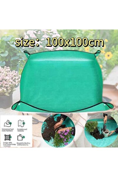 Choice1 حصيرة زراعة قابلة للطي ومقاومة للماء مقاس 100×100 سم، حصيرة حديقة، وس...