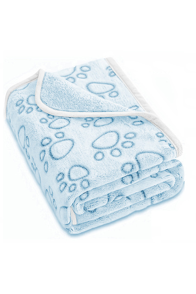 Choice1 بطانية حيوانات أليفة زرقاء جديدة ناعمة ورقيقة وعالية الجودة، مقاس 40×...