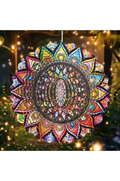Choice Metal Wind Spinner Wind Chime, 10 Inch Stainless Steel Mandala Kinetic...