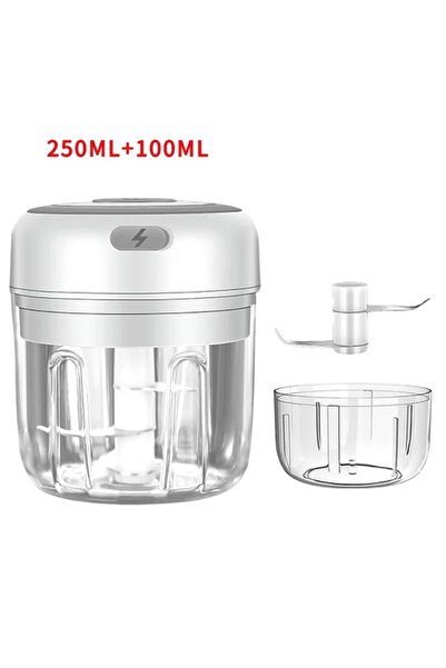Choice5 105-2Cups-White 250ML Stainless Steel Electric Garlic Chopper Sturdy ...