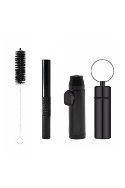 Choice موزع رصاص معدني أسود متعدد الاستخدامات فضي/أسود، أنبوب من سبائك الألوم...