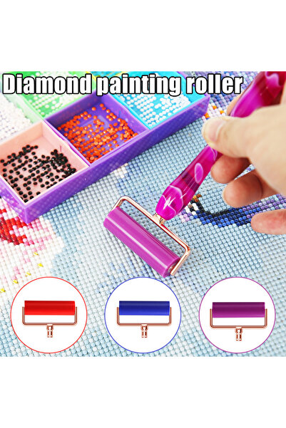 choice2 رأس أسطوانة سيليكون معدني بنفسجي اللون لفن الرسم الماسي، أداة ملحقة ل...