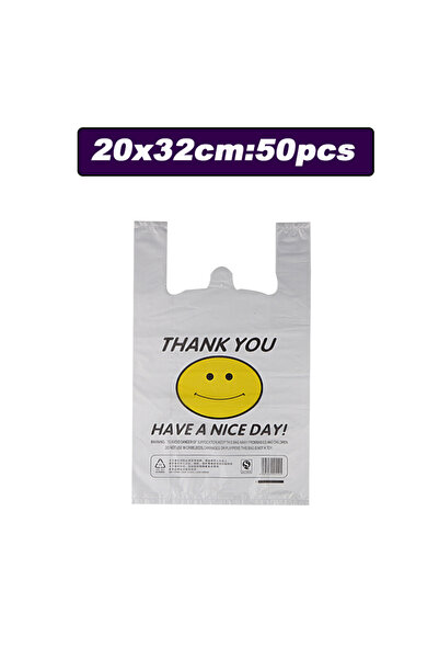 Choice 50 حقيبة بلاستيكي، 20×32 سم، 3 أحجام، أكياس تخزين طعام بمقابض، للاستخد...