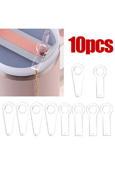 Choice حاملات زينة مصاصات شفافة من أكريليك ( 10 قطع) TCCB005، زينة مصاصات فار...