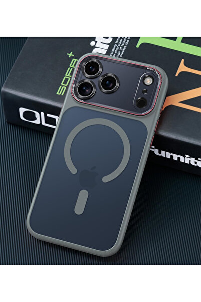 Choice61 جراب مغناطيسي رمادي اللون لحماية عدسة كاميرا iPhone 17 Pro، متوافق م...