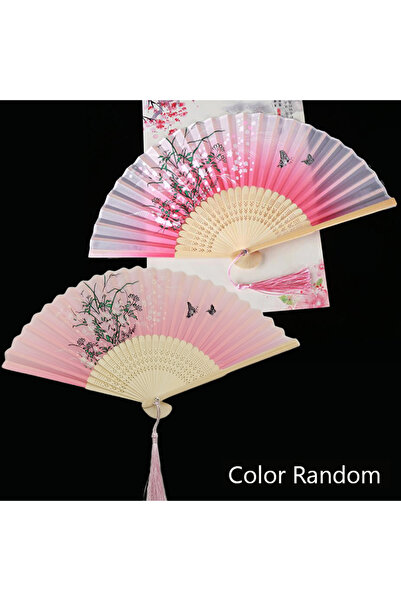 choice2 مروحة يدوية قابلة للطي من حرير العتيق، قطعة واحدة، بتصميم صيني ياباني...