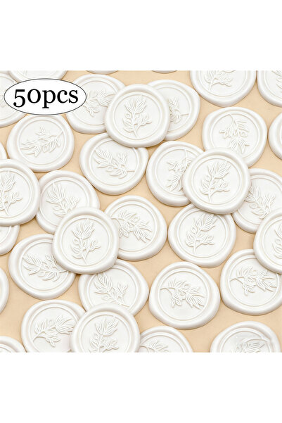 Choice ٥٠ قطعة من ملصقات ختم الشمع برائحة الأوكالبتوس الأبيض، ٥٠ قطعة من ملصق...