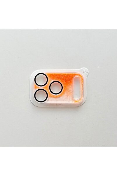 Choice1 Glass + PET For iPhone 17ProMax Orange Fashion Dynamic Bling Bling Se...