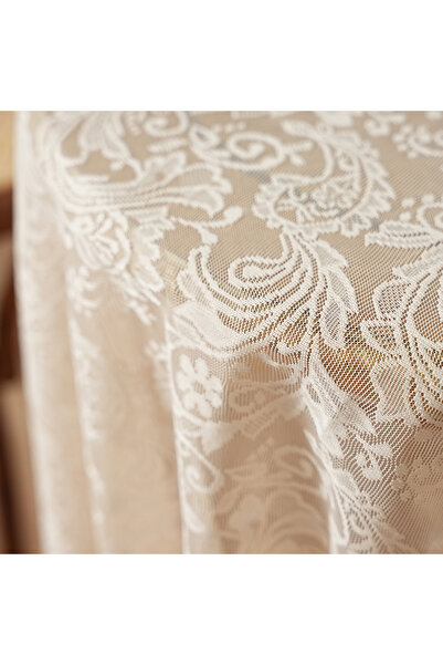choice2 140x140cm beige French Style Beige Countryside Lace Tablecloth for Li...