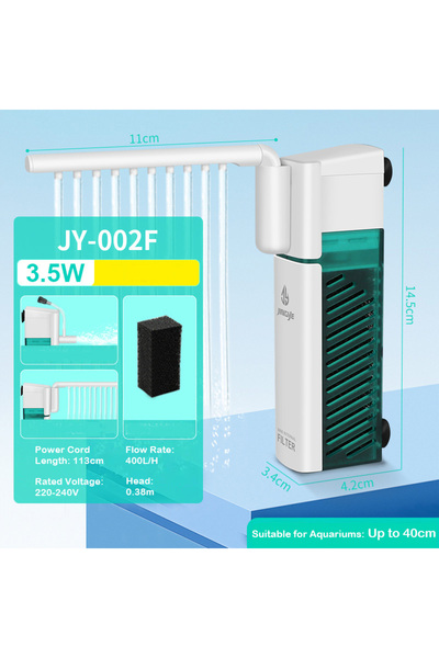 Choice1 3.5w Fish Tank Filter Water Purification Cycle 3 In 1 Turtle Fish Tan...