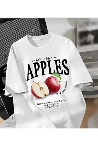 COHERENT تي شيرت قطني برقبة دائرية مطبوع عليه نقوش ملونة خاصة للجنسين من APPL...